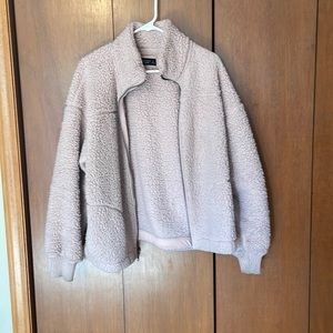 Abercrombie & Fitch Sherpa - pink size L